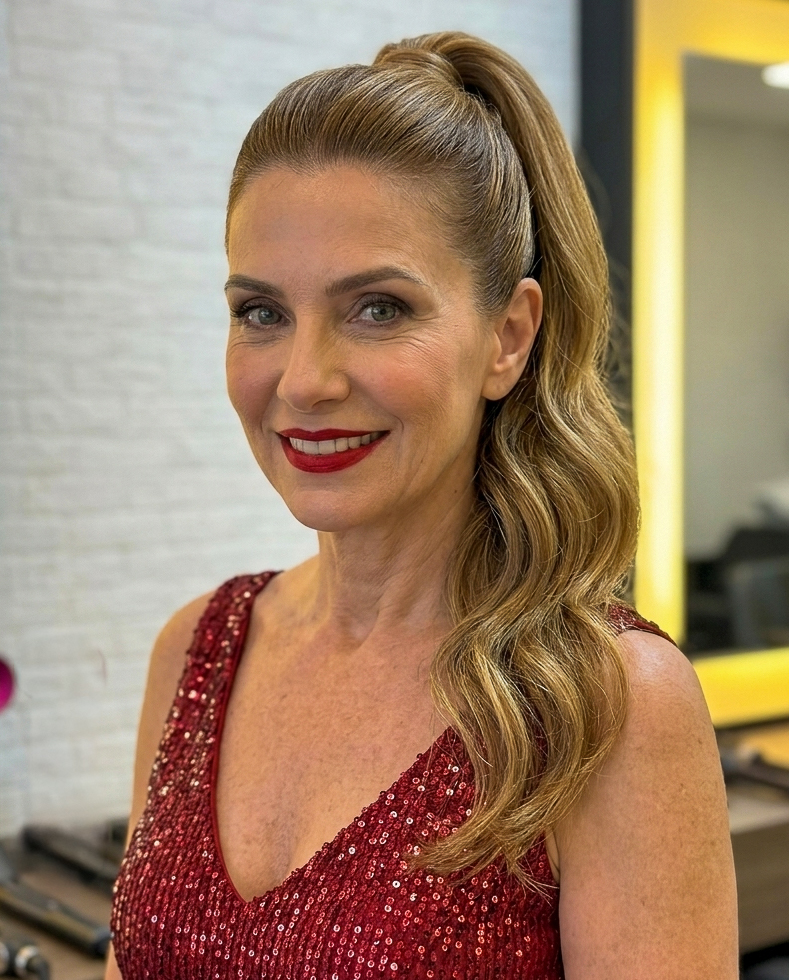 Rabo de cavalo penteado perto de mim 